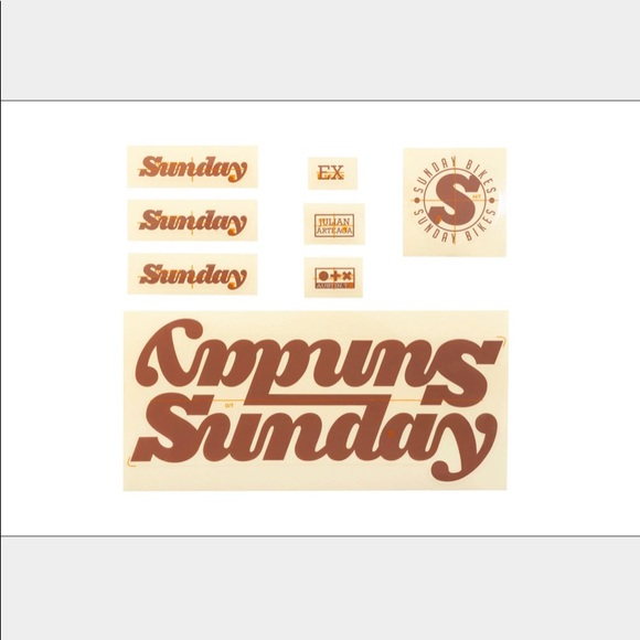 Sunday 222 Ex Julian Arteaga Sticker Kit Bmx Bike Decals Bmx